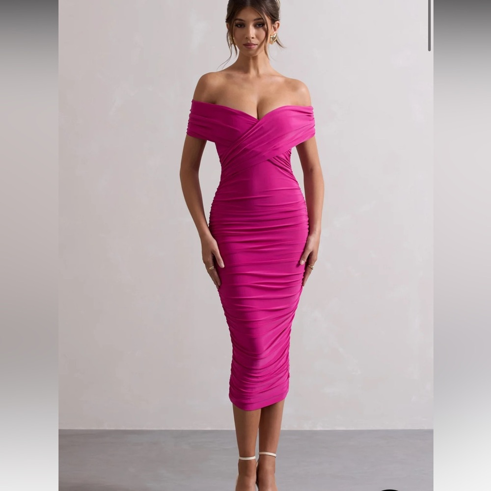 Club L London Unwrapped Dark Pink NWT